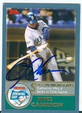 223543 Seattle Mariners 2003 Topps Opening Day No. 160 4 Home Run Game Mike Cameron ed Baseball Card