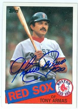 Boston Red Sox 1985 Topps No. 785 Tony Armas ed Baseball Card