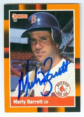 Boston Red Sox 1988 Donruss No. 9 Baseballs Best Marty Barrett ed Baseball Card