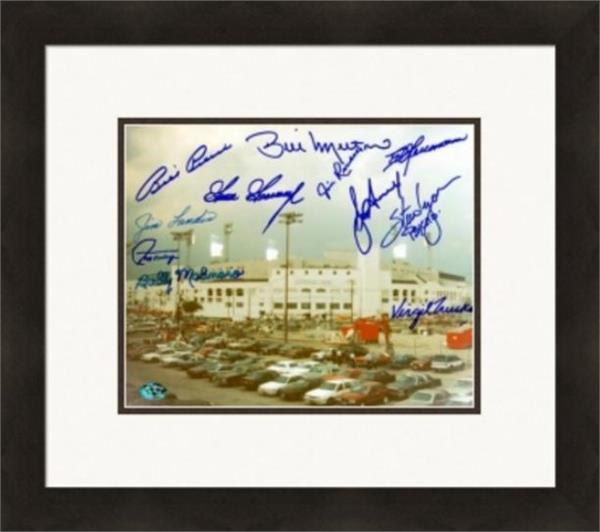 12 Lyons Trucks Pierce Landis Gossage Melton Wilbur Wood Matted & Framed Chicago White Sox Comiskey Park ed 8 x 10 in. Photo