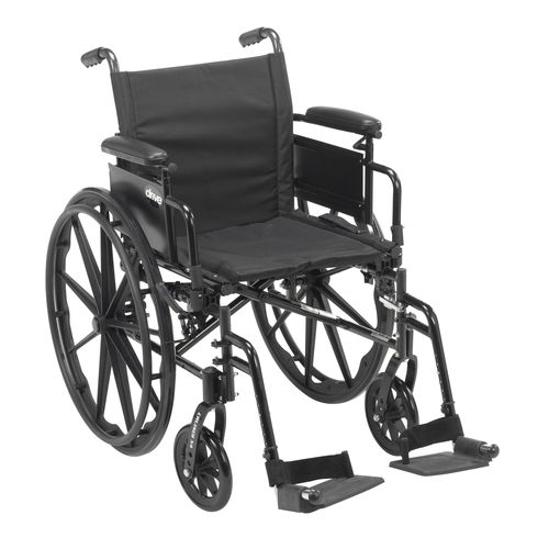 Picture of Drive DeVilbiss Healthcare cx418adda-sf 18 in. Cruiser X4 Lightweight Dual Axle Wheelchair with Adjustable Detachable Desk Arms & Swing Away Footrests
