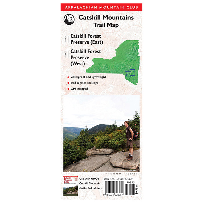 Picture of National Book Network 100519 AMC Catskill Mtn Tail Map- 3rd Edition