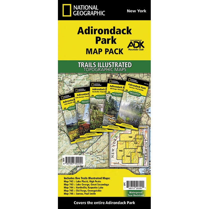 104268 Adirondack Park Map Pack Bundle