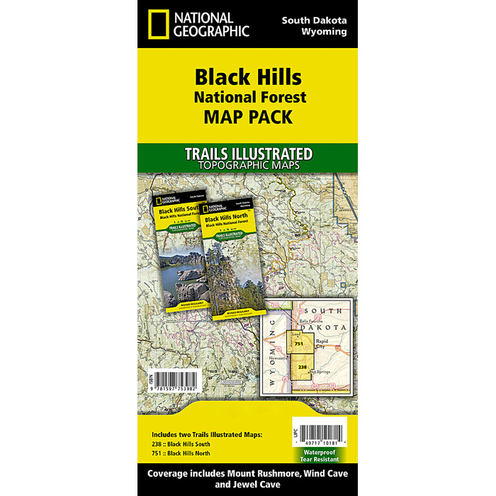 Picture of National Geographic 104269 Black Hills National Forest Map Pack Bundle