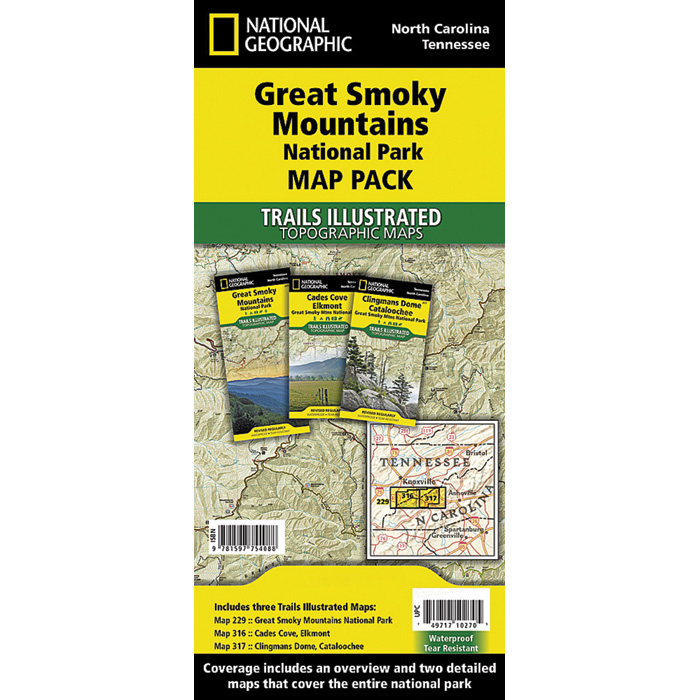 Picture of National Geographic 104278 Great Smoky Mountains National Park Map Pack