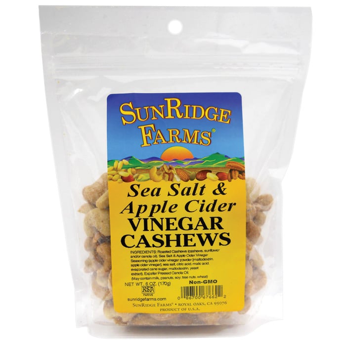 Picture of Sunridge Farms 533060 Cashews Sea Salt & Apple Vinegar