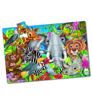 Picture of The Learning Journey 017364 Jumbo Floor Puzzles&#44; Animals of the World