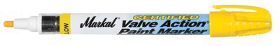 Picture of Markal 434-96881 Valve Action Liquid Paint Marker - Yellow