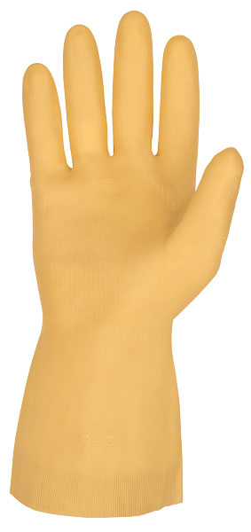 18 mil Latex Unlined Straight Cuff- Amber color