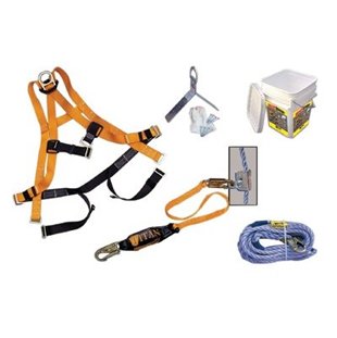 Miller By Honeywell 493-BRFK50-Z7-50FT 50 ft. Titan Ready Roofer Fall Protection System With T4000 -  ORS NASCO, 493-BRFK50-Z7/50FT