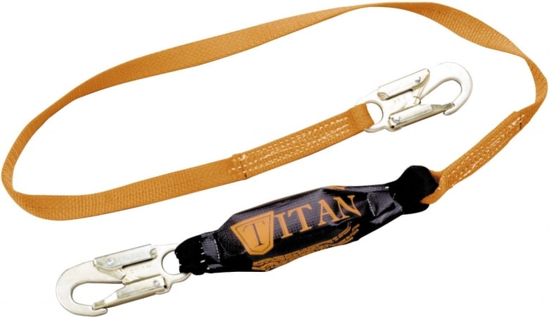 Miller By Honeywell 493-T6111-Z7-6FTAF 6 ft. Pack-Type Shock-Absorbing Lanyards -  ORS NASCO, 493-T6111-Z7/6FTAF