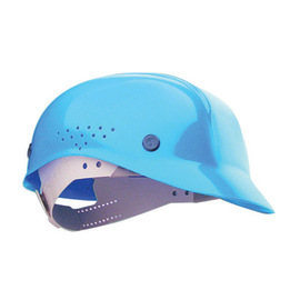 Bump Cap, Front Brim, Polyethylene, Pinlock Suspension, Blue, Fits Hat Size 6-1/2 to 8