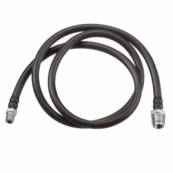 Heavy-Duty Hose with Fittings - Black - 50 ft - Durable and Flexible