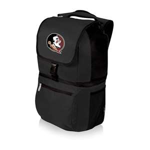 NCAA Florida State Seminoles Zuma Backpack Cooler, Soft Cooler Backpack, Lunch Cooler, (Black)