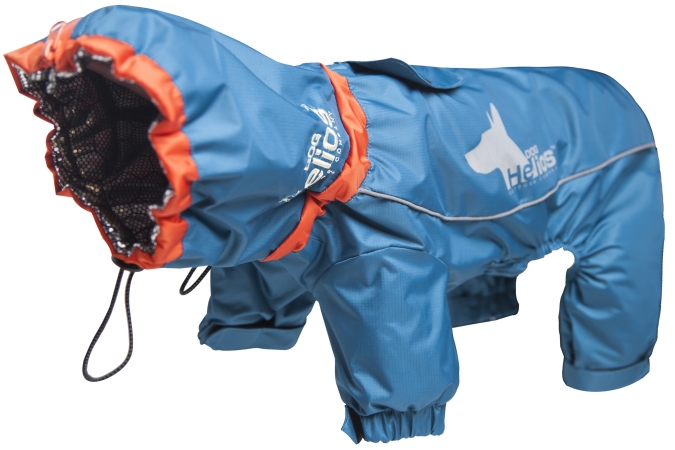 Picture of Command JKHL8BLSM Weather - King Ultimate Windproof Full Bodied Pet Jacket&#44; Small - Blue