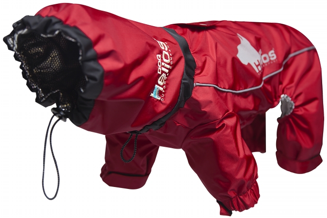 Picture of Command JKHL8RDXS Weather - King Ultimate Windproof Full Bodied Pet Jacket- Extra Small - Red