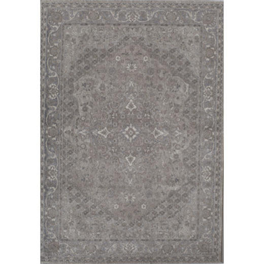 Rugs America 25609 Estelle Gray Ivory Rectangle Oriental Rug, 5 ft. 3 in. x 7 ft. 6 in.