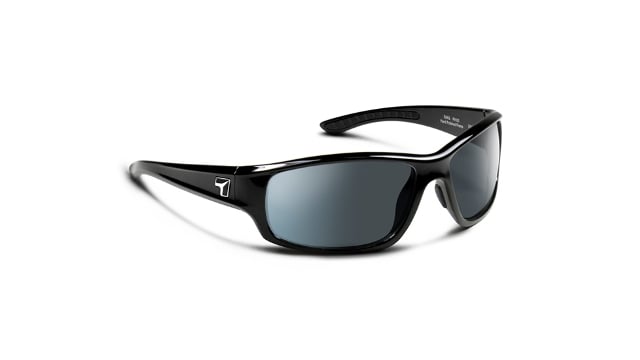 Picture of 7eye 910553 Rake Sharp View Polarized Gray Sunglasses- Glossy Black - Medium & Extra Large