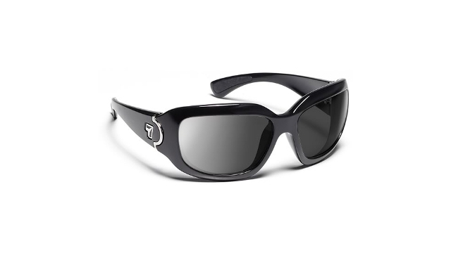 7eye 440541 Leveche Sharp View Gray Sunglasses- Glossy Black - Small & Medium