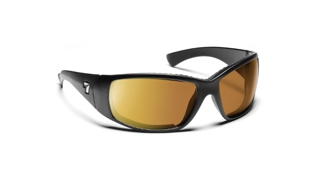 7eye 570142 Taku Sharp View Copper Sunglasses- Matte Black - Medium & Extra Large