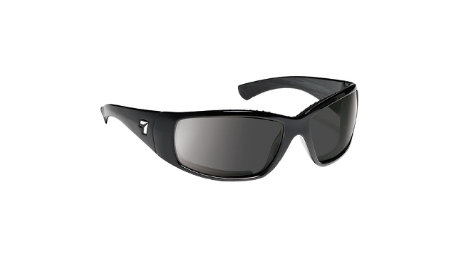 Taku Sharp View Gray Sunglasses, Glossy Black - Medium & Extra Large