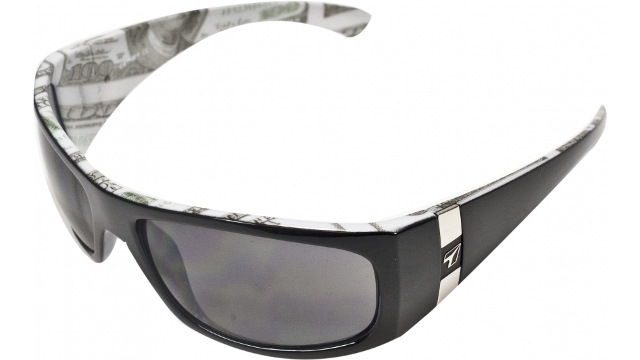 7eye 784746 Shaka Sharp View Gray Sunglasses- Black C-Note - Medium & Extra Large