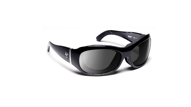 Briza Sharp View Gray Sunglasses, Glossy Blac - Small & Large