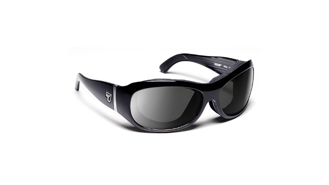 Briza Sharp View Clear Sunglasses- Glossy Black - Small & Large