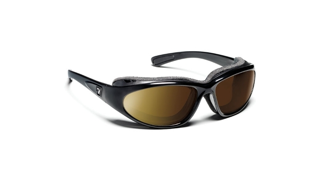 Picture of 7eye 140554 Bora Sharp View Polarized Copper Sunglasses- Glossy Black - Medium & Extra Large