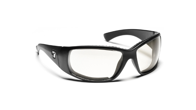 7eye 570140 Taku Sharp View Clear Sunglasses- Matte Black - Medium & Extra Large