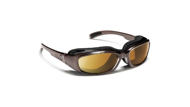 7eye  Churada Sharp View Gray Polarized Sunglasses- Brown Crystal - Small & Medium