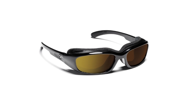 Picture of 7eye 160554 Churada Sharp View Polarized Copper Sunglasses&#44; Black - Small & Medium