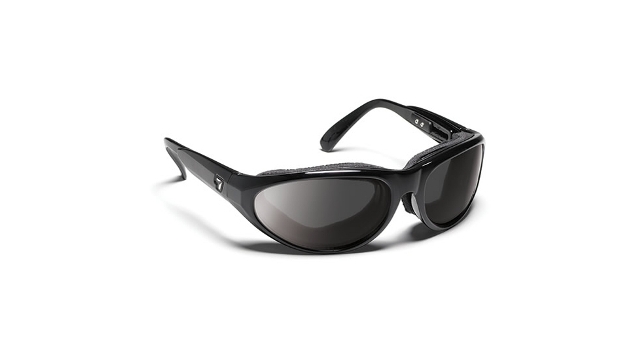7eye 170554 Diablo Sharp View Polarized Copper Sunglasses- Black - Medium & Large