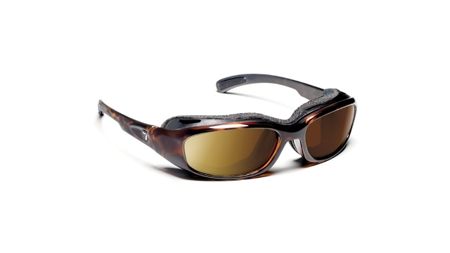 7eye 160654 Churada Sharp View Polarized Copper Sunglasses- Dark Tortoise - Small & Medium