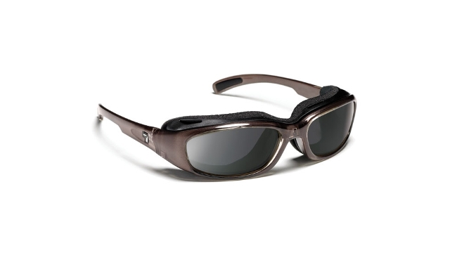 7eye 164441 Churada Sharp View Gray Sunglasses- Brown - Small & Medium
