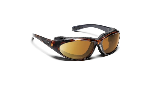 Picture of 7eye 140640 Bora Sharp View Clear Sunglasses- Dark Tortoise - Medium & Extra Large