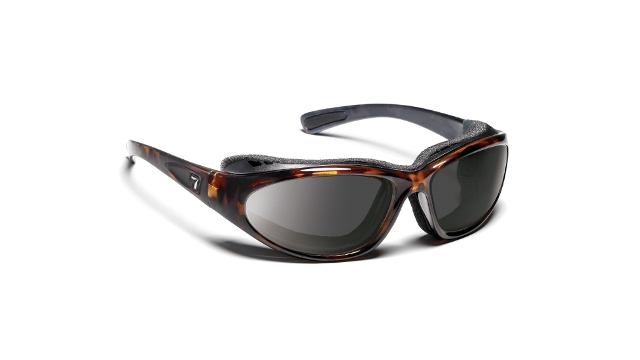 Picture of 7eye 140641 Bora Sharp View Gray Sunglasses- Dark Tortoise - Medium & Extra Large