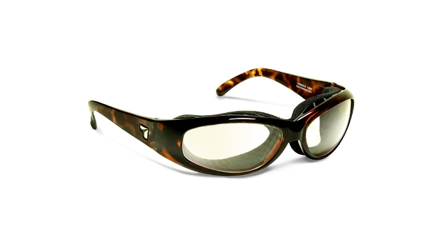7eye Chubasco Sharp View Clear Sunglasses, Dark Tortoise - Small & Large