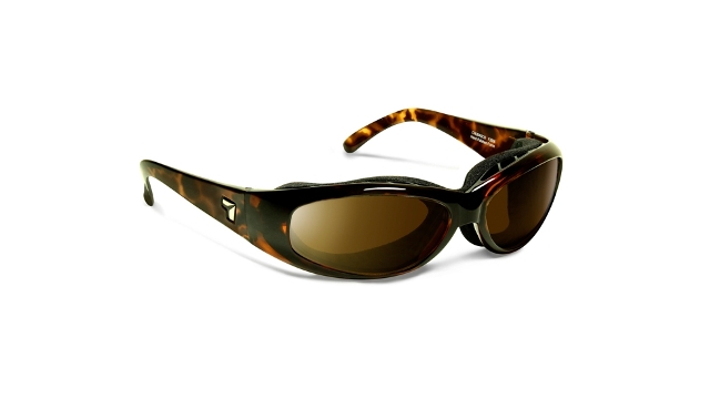 Chubasco Sharp View Polarized Copper Sunglasses- Dark Tortoise - Small & Large