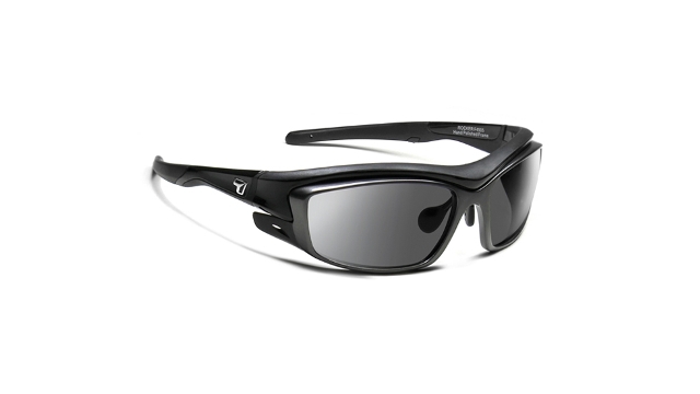 7eye 4905P1 Air Dam Rocker Glossy Black Sunglasses- Small & Large