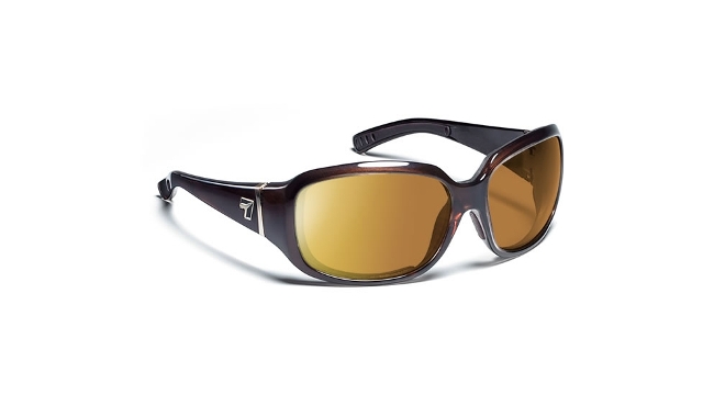 7eye 583440 Mistral Sharp View Clear Sunglasses, Chocolate - Small & Large