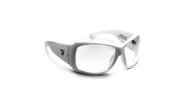 Picture of 7eye 840040 Natasha Sharp View Clear Sunglasses- Glacier White - Medium & Extra Large