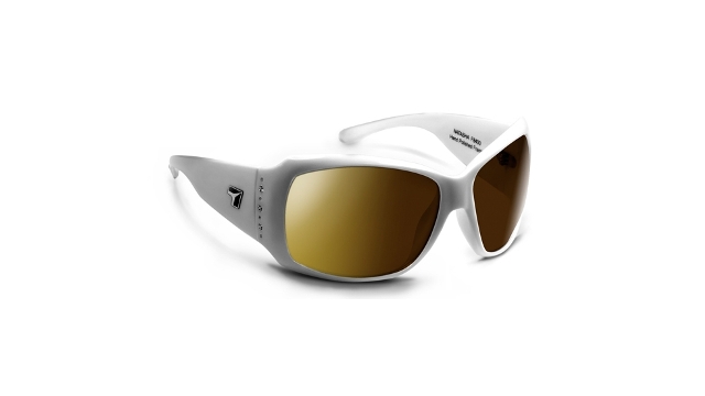 Picture of 7eye 840054 Natasha Sharp View Polarized Copper Sunglasses- Glacier White - Medium & Extra Large