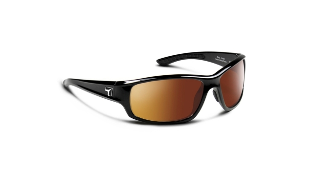 Picture of 7eye 910544 Rake Sharp View Copper Sunglasses- Glossy Black - Medium & Extra Large
