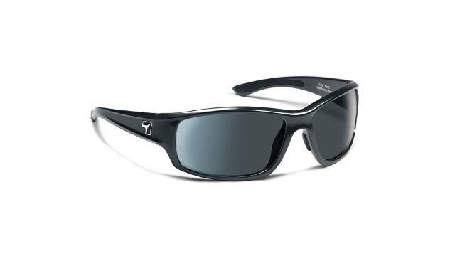 Picture of 7eye 910353 Rake Sharp View Polarized Gray Sunglasses- Charcoal - Medium & Extra Large