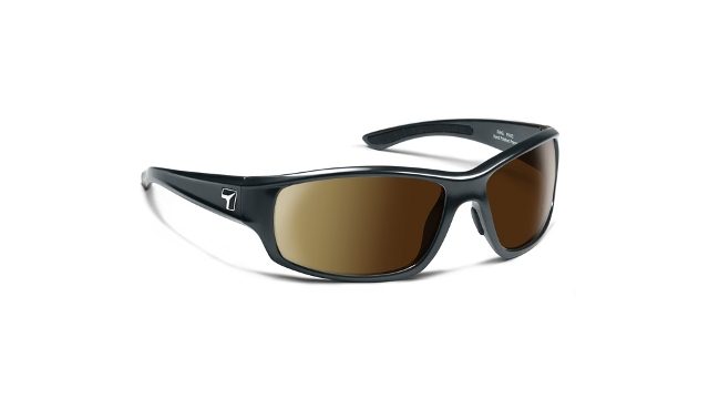 Picture of 7eye 910354 Rake Sharp View Polarized Copper Sunglasses- Charcoal - Medium & Extra Large