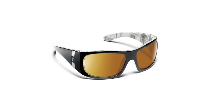 Shaka Sharp View Polarized Copper Sunglasses- Black C-Note - Medium & Extra Large