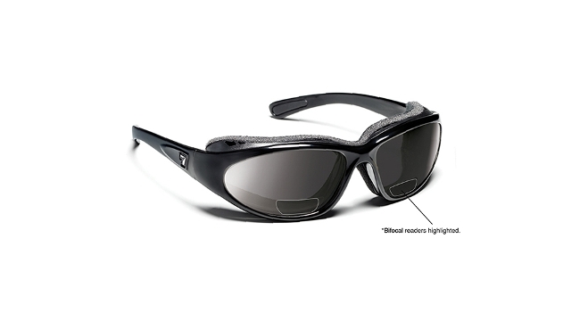 Picture of 7eye 140541D Bora Sharp View Gray Plus 2.00 Reader Sunglasses- Glossy Black - Medium & Extra Large
