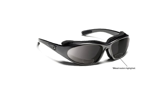 Picture of 7eye 140341D Bora Sharp View Gray Plus 2.00 Reader Sunglasses- Charcoal - Medium & Extra Large