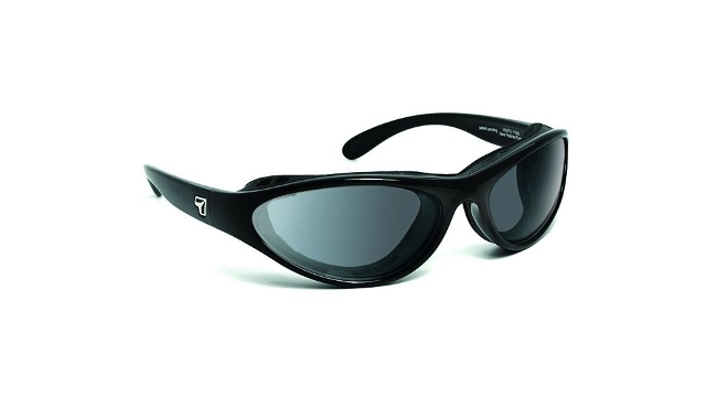 Picture of 7eye 150517 Viento Photochromic Day Night Eclypse Sunglasses- Glossy Black - Small & Medium